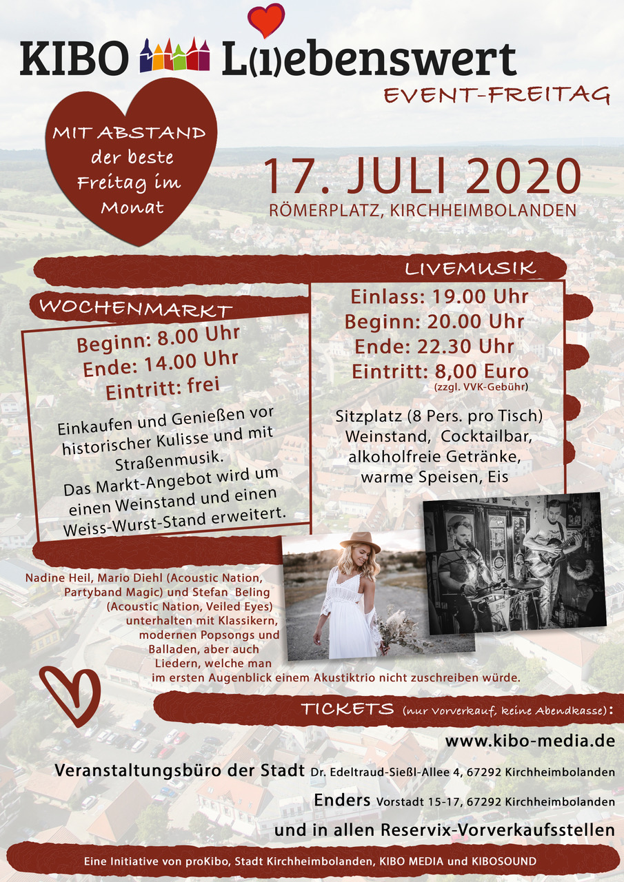 KIBO Liebenswert auf dem Römerplatz in Kirchheimbolanden am 17.07.2020 präsentiert von proKIBO e.V.