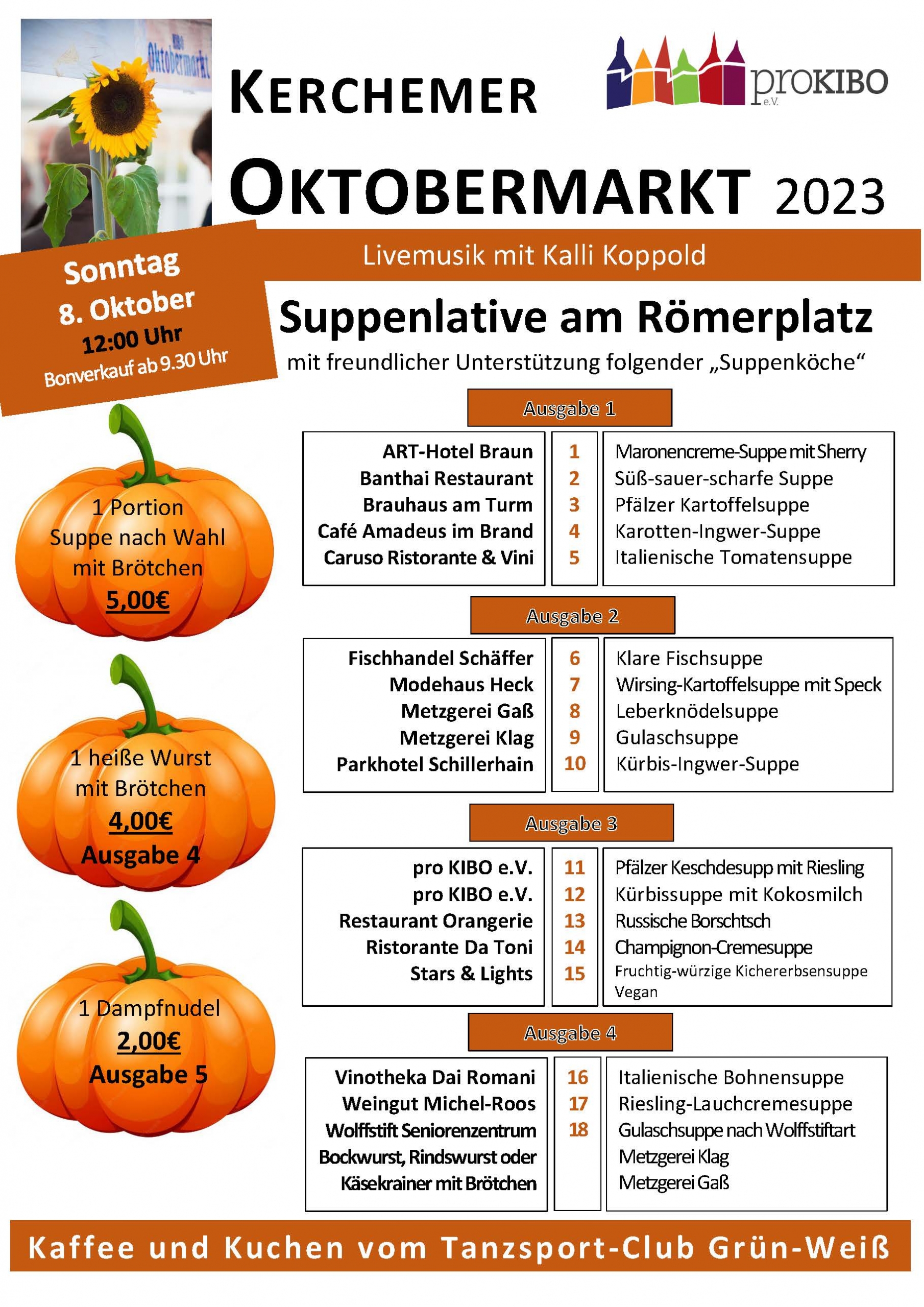 2023-10-08 Oktobermarkt in Kirchheimbolanden auf dem Römerplatz präsentiert von proKIBO e.V.